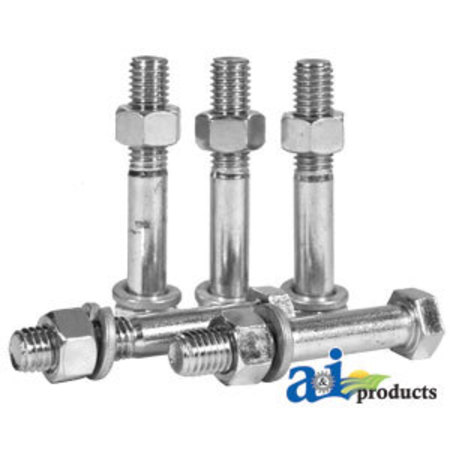 A & I Products Shear Bolt & Nut Kit (Bag of 5) 5" x5" x1" A-RCSBKT